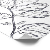 Welcome to Our Forever FloralWedding Welcome Sign ポスター (角)