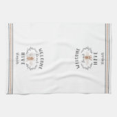 Welcome to Our Hive パーソナライズされた キッチンタオル (横)