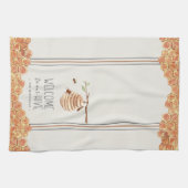 Welcome to Our Hive パーソナライズされた キッチンタオル (横)