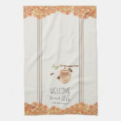 Welcome to Our Hive パーソナライズされた キッチンタオル (縦)