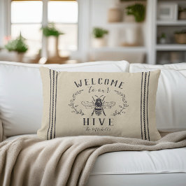 Welcome to Our Hive パーソナライズされた ランバークッション