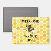 welcome to our hive マグネット (正面/裏面)