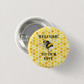 welcome to our hive 缶バッジ (正面&裏面)