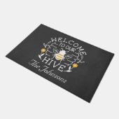 Welcome to Our Hive Honey Bee Doormat ドアマット (アングル)