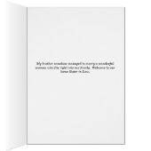 Welcome to our Home Card for Sister in Law (内側 (右))