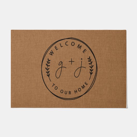 Welcome To Our Home Doormat, Home Decor ドアマット (正面)