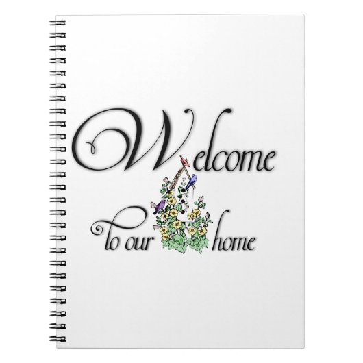 Welcome to Our Home Guestbook ノートブック (正面)