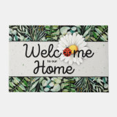Welcome to Our Home Ladybug Doormat ドアマット (正面)