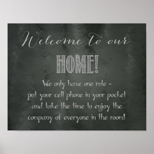 Welcome to Our Home - No Cell Phones Poster ポスター (正面)