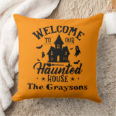 Welcome To Our House Halloween Spooky Decor クッション (ブランケット)