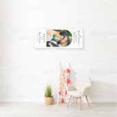 Welcome To Our Love Story エレガント Photo 結婚's 横断幕 (インサイチュ)