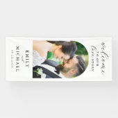 Welcome To Our Love Story エレガント Photo 結婚's 横断幕 (横)