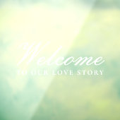 Welcome to Our Love Story クラシック Script 結婚's ウィンドウサイン (シート3)