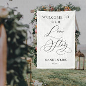Welcome to Our Love Story Wedding Sign Banner 横断幕