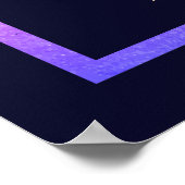 Welcome To Our Love Story Wedding Welcome Sign ポスター (角)