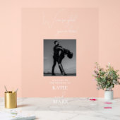 Welcome To Our Photo 結婚 Banner Transparent アクリルサイン (ウェディング)