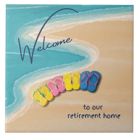 Welcome to our Retirement Home Beach Themed タイル (正面)