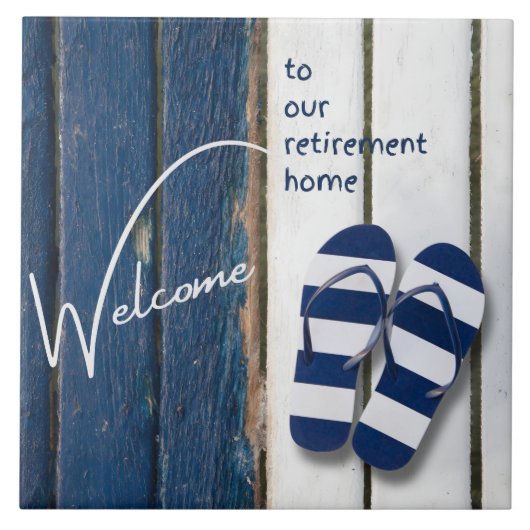 Welcome to our Retirement Home Coastal Themed タイル (正面)