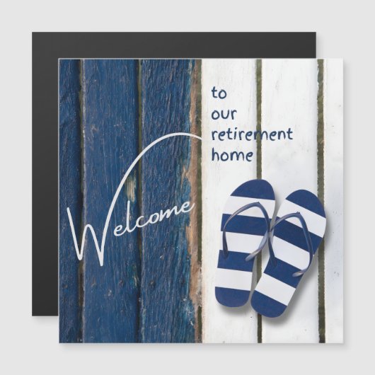 Welcome to our Retirement Home Coastal Themed Card (正面/裏面)