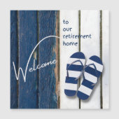 Welcome to our Retirement Home Coastal Themed Card (正面)