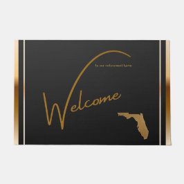 Welcome to our retirement home Florida state map  ドアマット