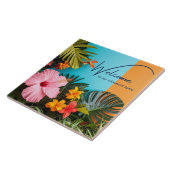 Welcome to our Retirement Home Tropical Themed タイル (側面)