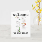 Welcome to Our Team, おもしろい New Employee Card カード (黄色い花)