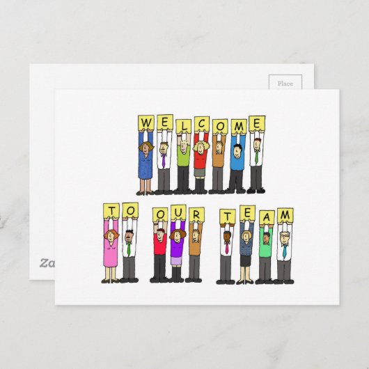Welcome to Our Team ポストカード (正面/裏面)
