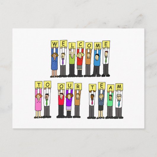 Welcome to Our Team ポストカード (正面)