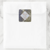 Welcome to Our Team Marbled Blue金ゴールド新入社員 スクエアシール (バッグ)