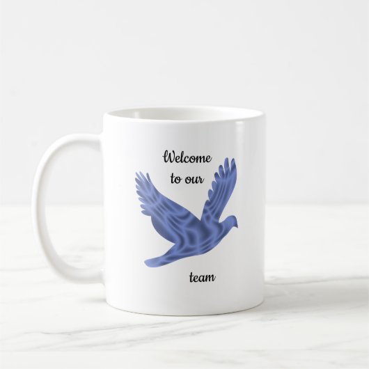 Welcome to Our Team New Employee Business Keepsake コーヒーマグカップ (左)