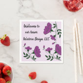 Welcome to Our Team Purpleフローラ会社New Hire スタンダードカクテルナプキン (インサイチュ)