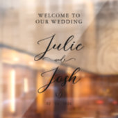 Welcome To Our Wedding Elegant ウィンドウサイン (シート2)