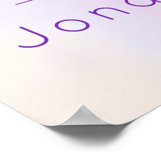 Welcome to our Wedding Faux Gold Confetti ポスター (角)