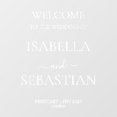 Welcome to Our Wedding Mirror Custom ウィンドウサイン (シート)