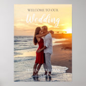 Welcome to our wedding sign poster ポスター (正面)