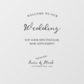 Welcome to Our's 結婚鏡署名シールデカール ウィンドウサイン (シート)