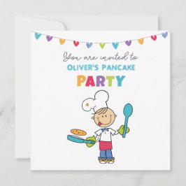 Welcome to Pancake Party invitation セーブザデート