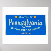 Welcome to Pennsylvania Notebook Postcard ポスター (正面)