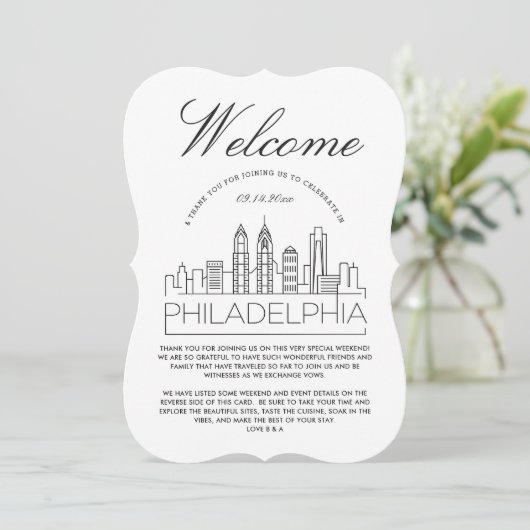 Welcome to Philadelphia | Guest Information 招待状 (スタンド正面)