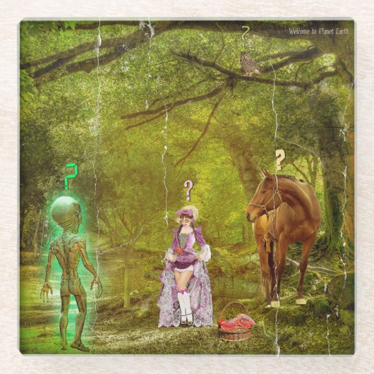 Welcome to Planet Earth ガラスコースター (正面)