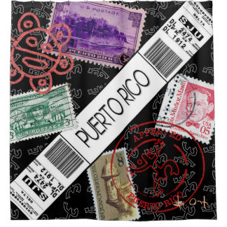 Welcome to Puerto Rico シャワーカーテン