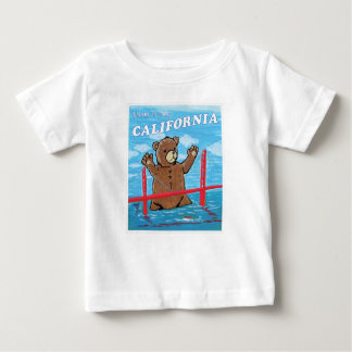 Welcome To Sunny California Giant Teddy Bear ベビーTシャツ