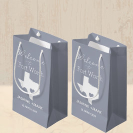 Welcome to Texas Fort Worth Custom Party  Medium G スモールペーパーバッグ