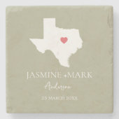 Welcome to Texas Wedding Party Custom  ストーンコースター (正面)