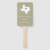 Welcome to Texas Wedding Party Custom ハンドファン (裏面)