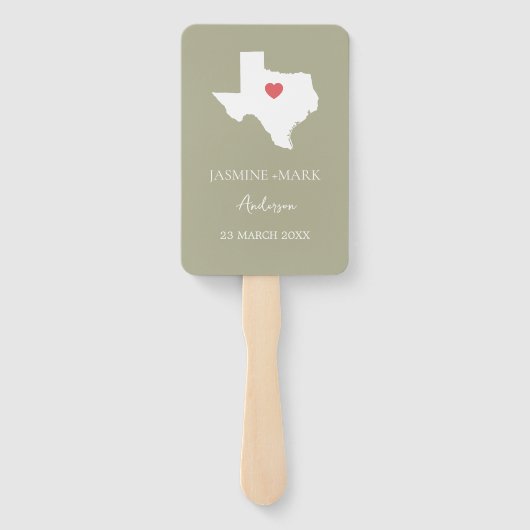Welcome to Texas Wedding Party Custom ハンドファン (裏面)