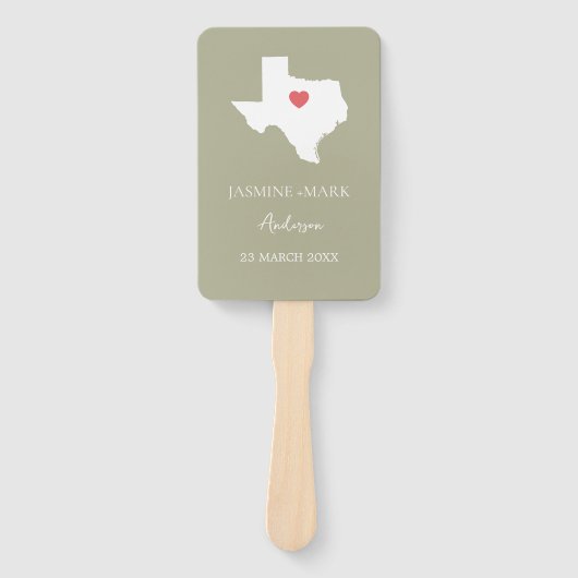 Welcome to Texas Wedding Party Custom  ハンドファン (正面)