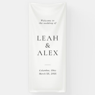 Welcome to the 結婚 Decor Signage 横断幕