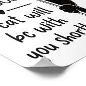 Welcome To The Bathroom Cat Companion Poster ポスター (角)